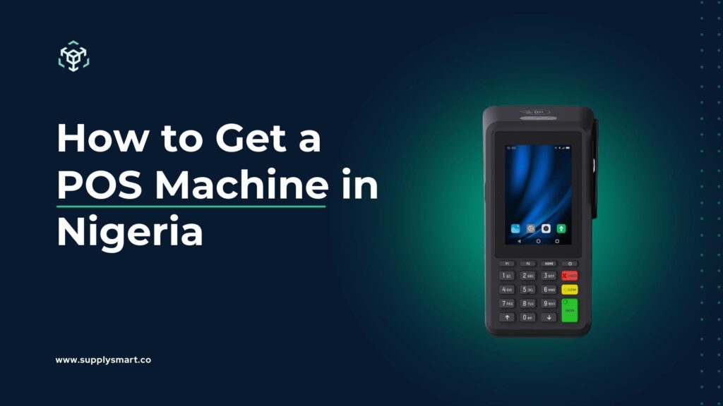 A modern POS machine featured in a guide on how to get a POS machine in Nigeria.